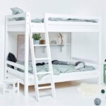 Hoppekids ECO Luxury høj køjeseng med skrå stige - 120 x 200 cm m. 2 stk. Eco luxury madrasser