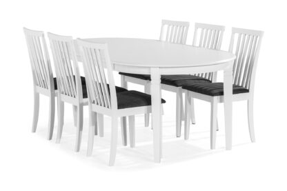 Läckö Spisebordssæt M. 6 Spisebordsstole