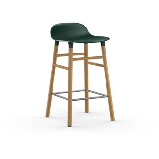 Normann Copenhagen Form barstol - Grøn/eg