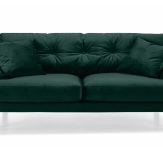 Andrew 2 Pers. Sofa, Mørkegrøn Velour
