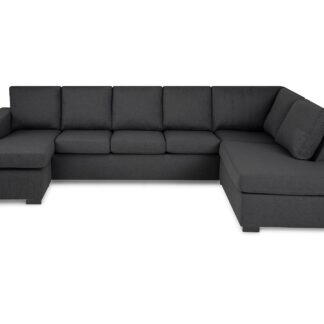 Crazy U-sofa Xl, Mørkegrå (Højrevendt)