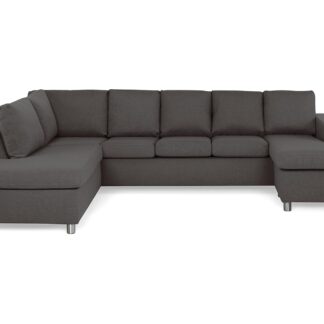 Crazy U-sofa Xxl, Mørkegrå (Venstrevendt)