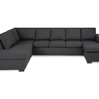 Crazy U-sofa Xxl, Mørkegrå (Venstrevendt)