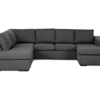 Memphis U-sofa, Mørkegrå (Venstrevendt)