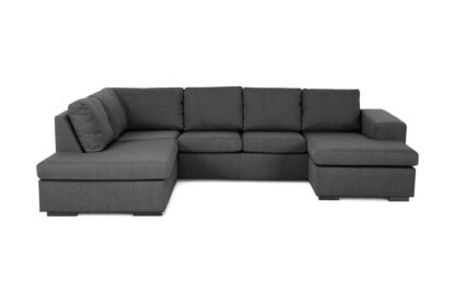 Memphis U-sofa, Mørkegrå (Venstrevendt)