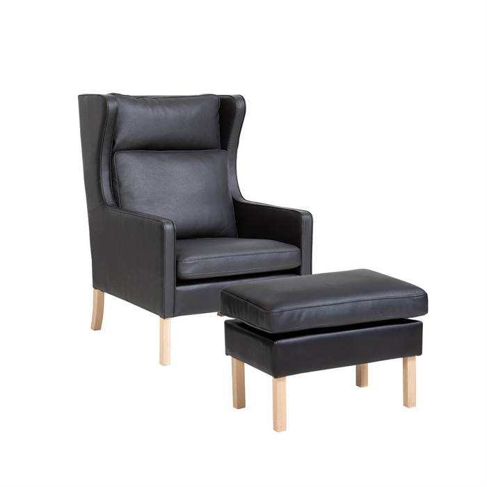 Boston laenestol m. skammel » Sofatesten Boston lænestol m. skammel