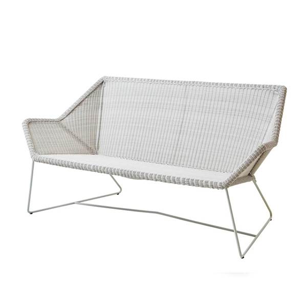 Cane-Line Breeze 2-personers havesofa - hvidgrå