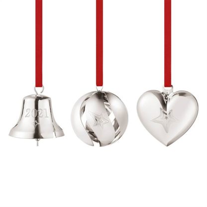Georg Jensen jul 2021 Juleophæng - 3 stk. - Palladium