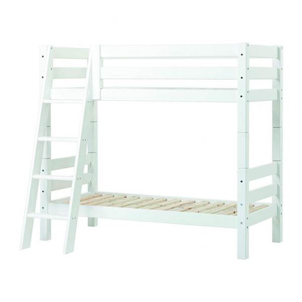 Hoppekids ECO Luxury koejeseng med skraa stige 70x160 cm » Sofatesten Hoppekids ECO Luxury køjeseng med skrå stige - 70x160 cm