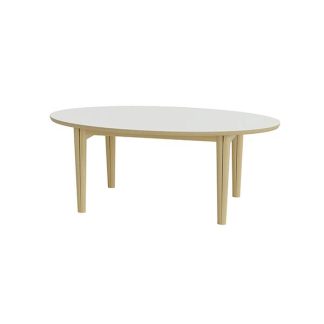 Skovby SM78 spisebord - Eg hvidolie / hvid laminat