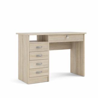 Tvilum Function Plus skrivebord med 5 skuffer - Eg struktur