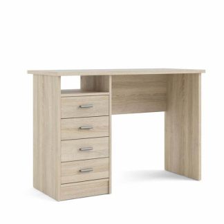 Tvilum Function Plus skrivebord med fire skuffer - eg struktur