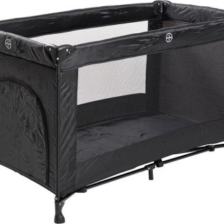 Babytrold Rejseseng - Sort - 124x65x75 Cm