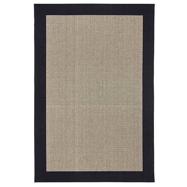 HC Interior Rugs - Casablanca fladvævet tæppe - 032 sort - 133x195 cm