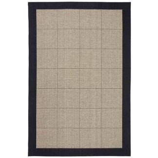 HC Interior Rugs Casablanca fladvævet tæppe - Sort - 240x340 cm