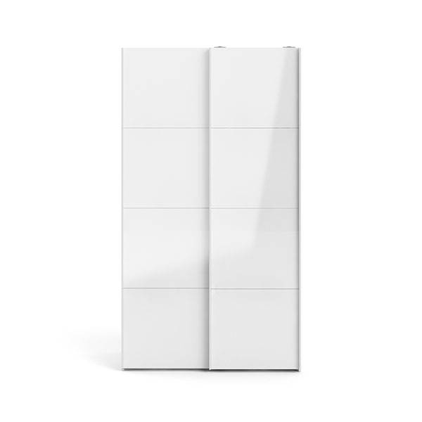 Tvilum Firenze garderobeskab - hvid højglans - 122 cm. : Erling Christensen Møbler